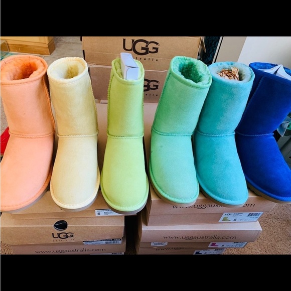 UGG CLASSIC SHORT PURPLE WOODE VIOLET BOOTS WOMENS 5 - Picture 8 of 9